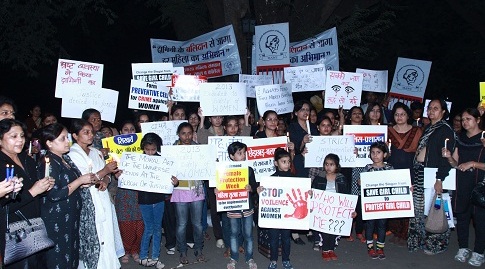 Protests against the Delhi gangrape